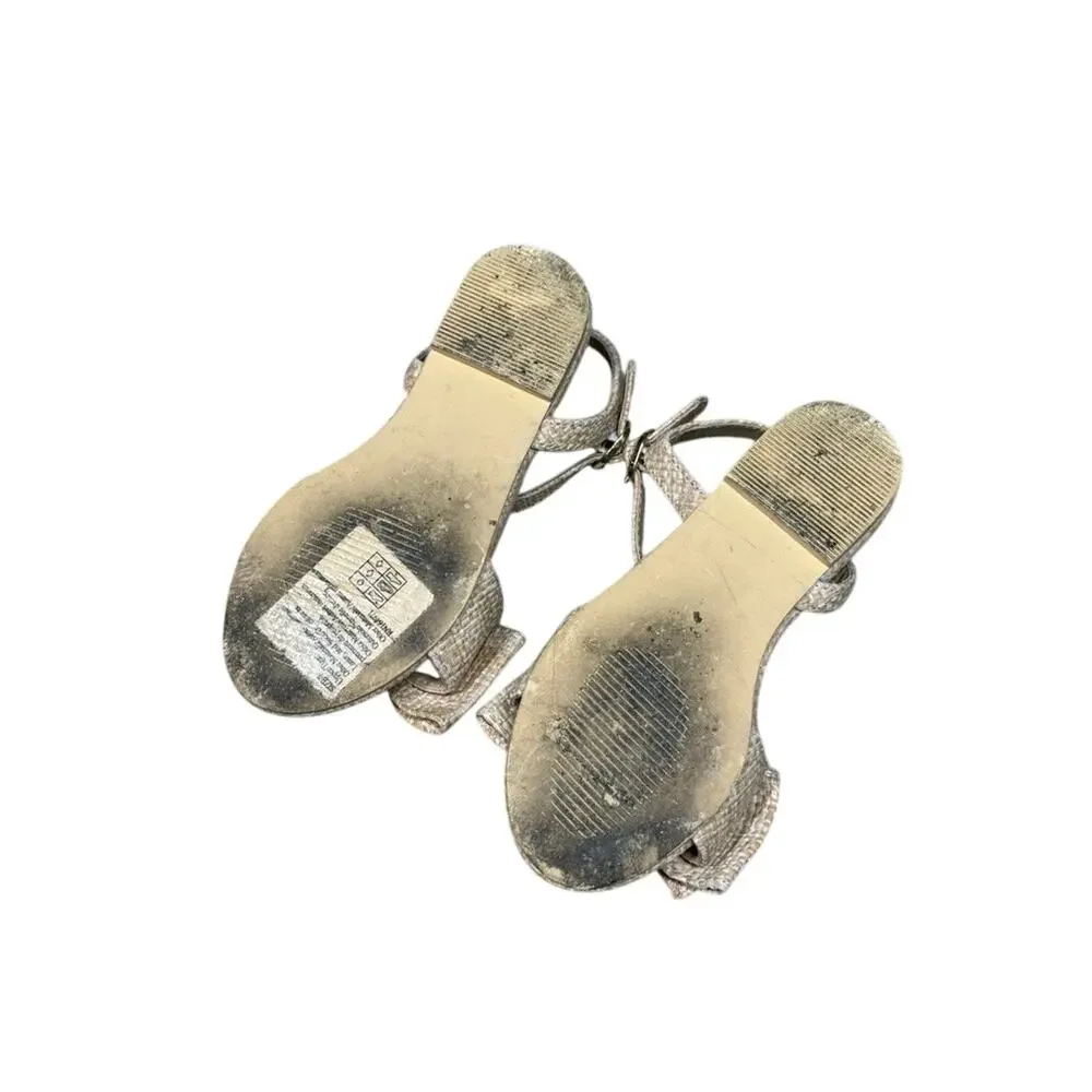 Janie and Jack Woven Straw Bow Ankle Strap Sandals Toddler Girls Size 7